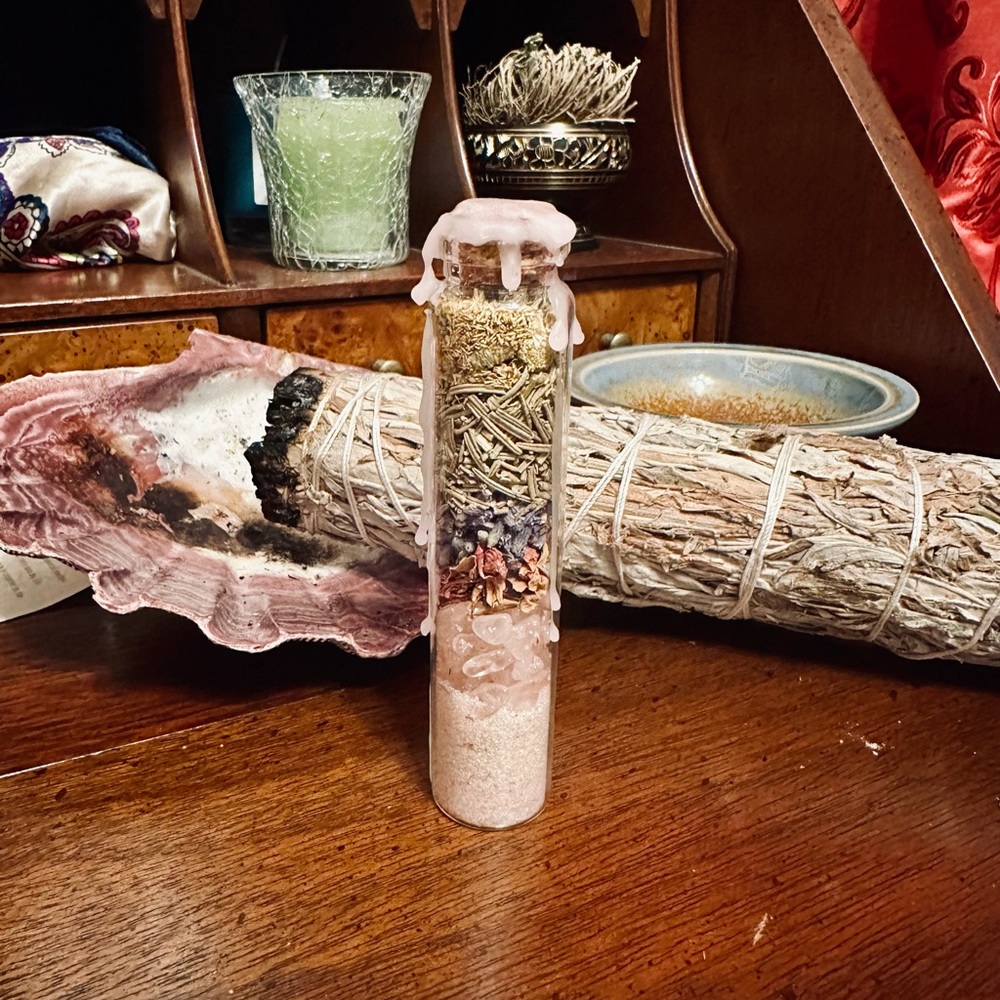 Spell Jar for attracting love and abundance